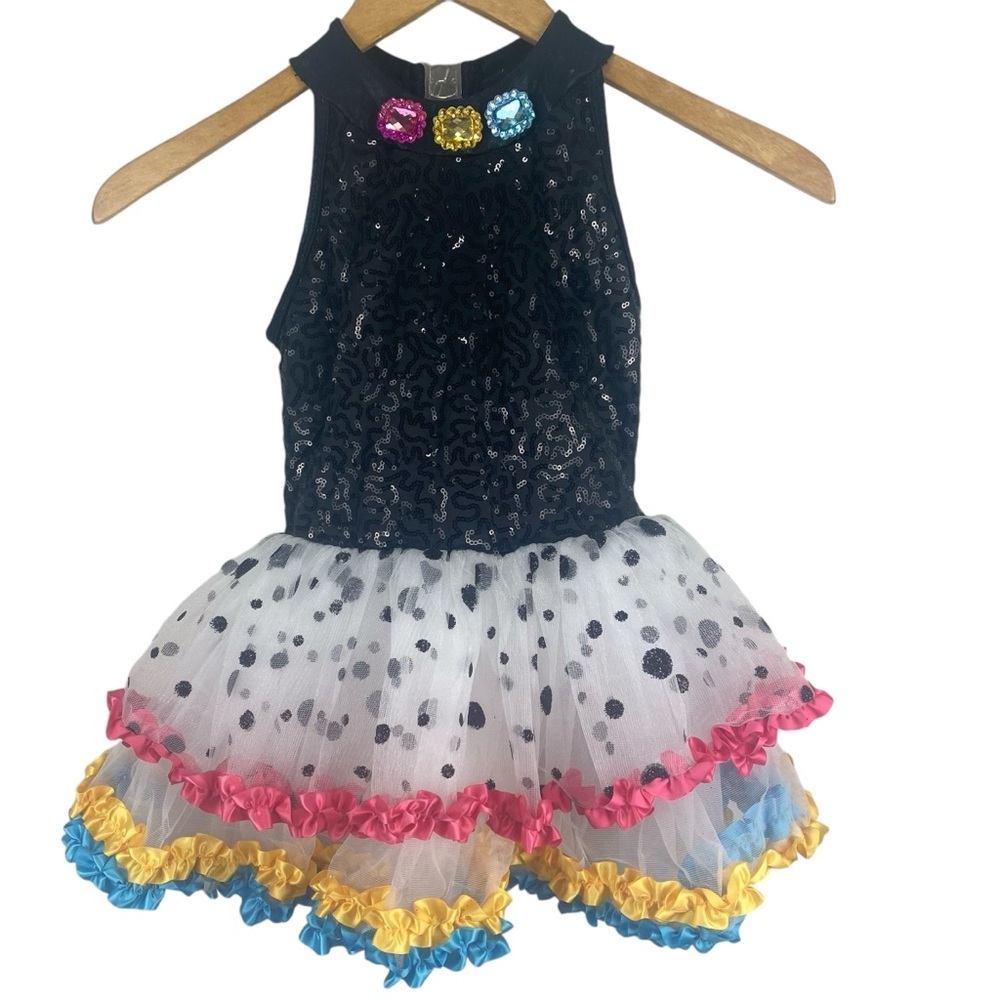 Curtain Call Spot On Dance Dress Costume and Hair Piece Size Child Small
